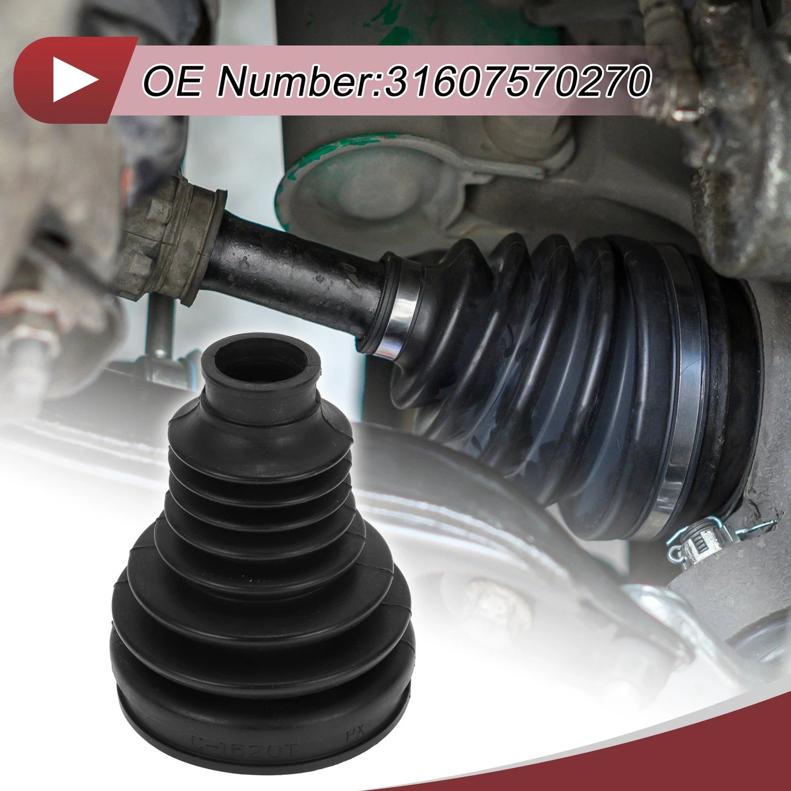 Inner CV Joint Boot Kit with Clamps for BMW 320i (2013–2018)