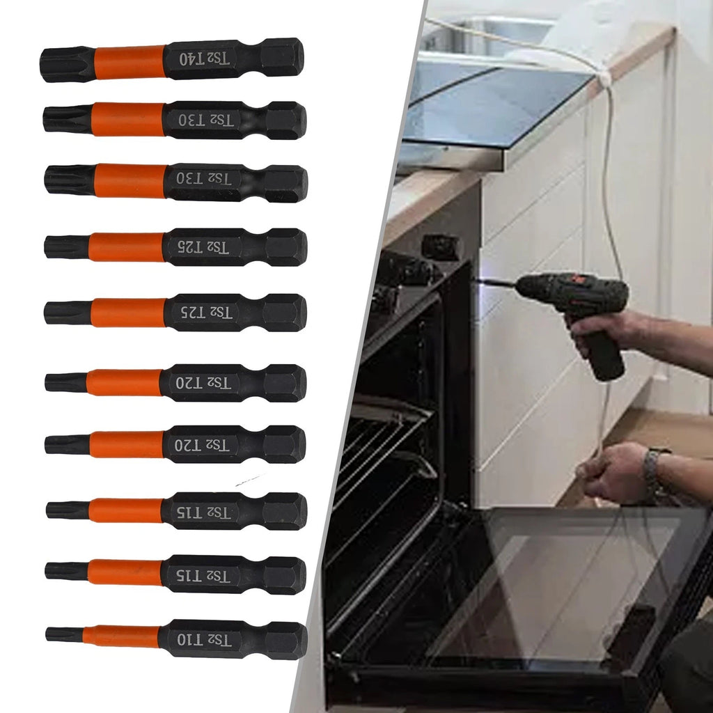 11pcs Screwdriver Bit Set with 6 35mm Hexagonal Handle