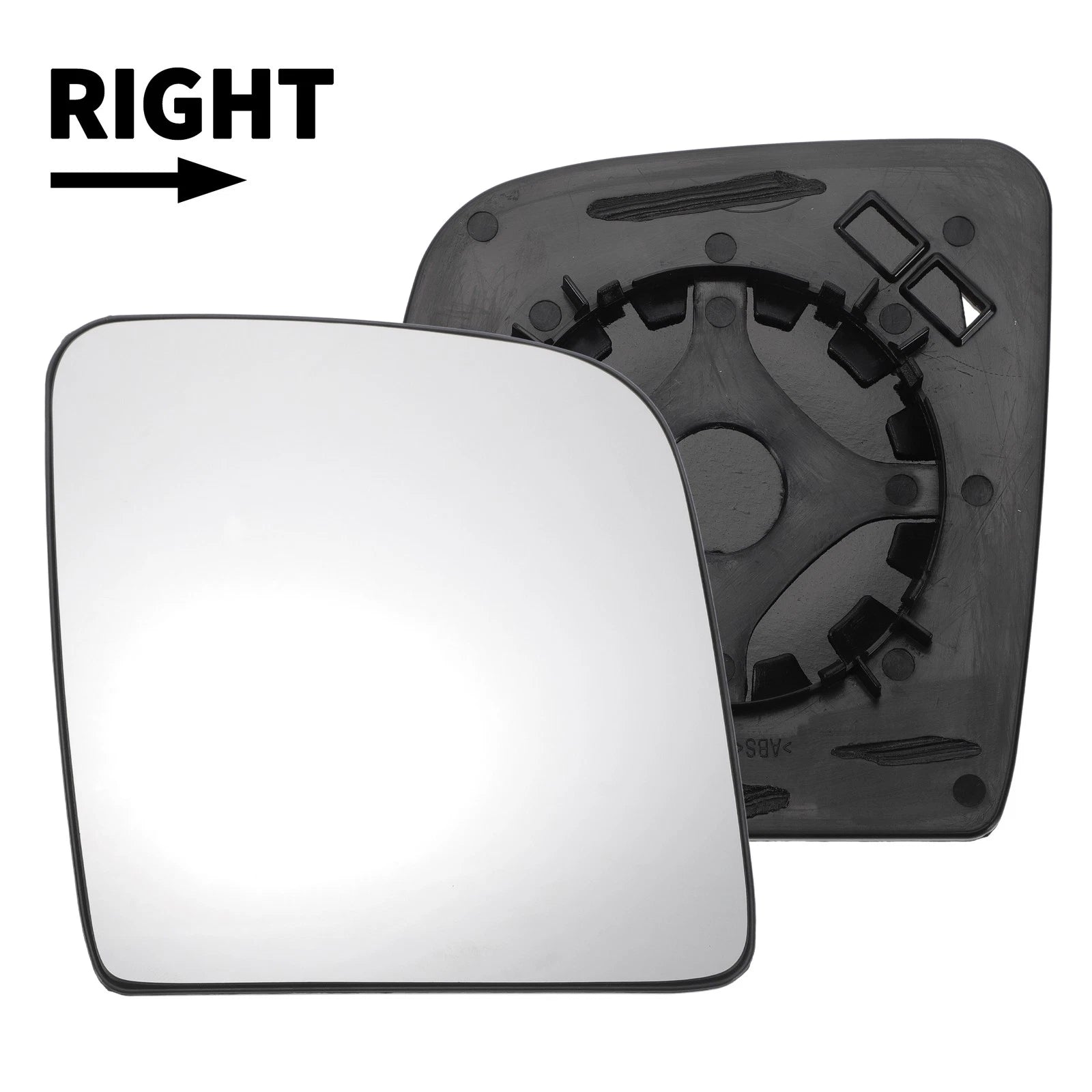 Mirror Glass Right Upper Side White Non Heated for Ford Transit (2014–2023)