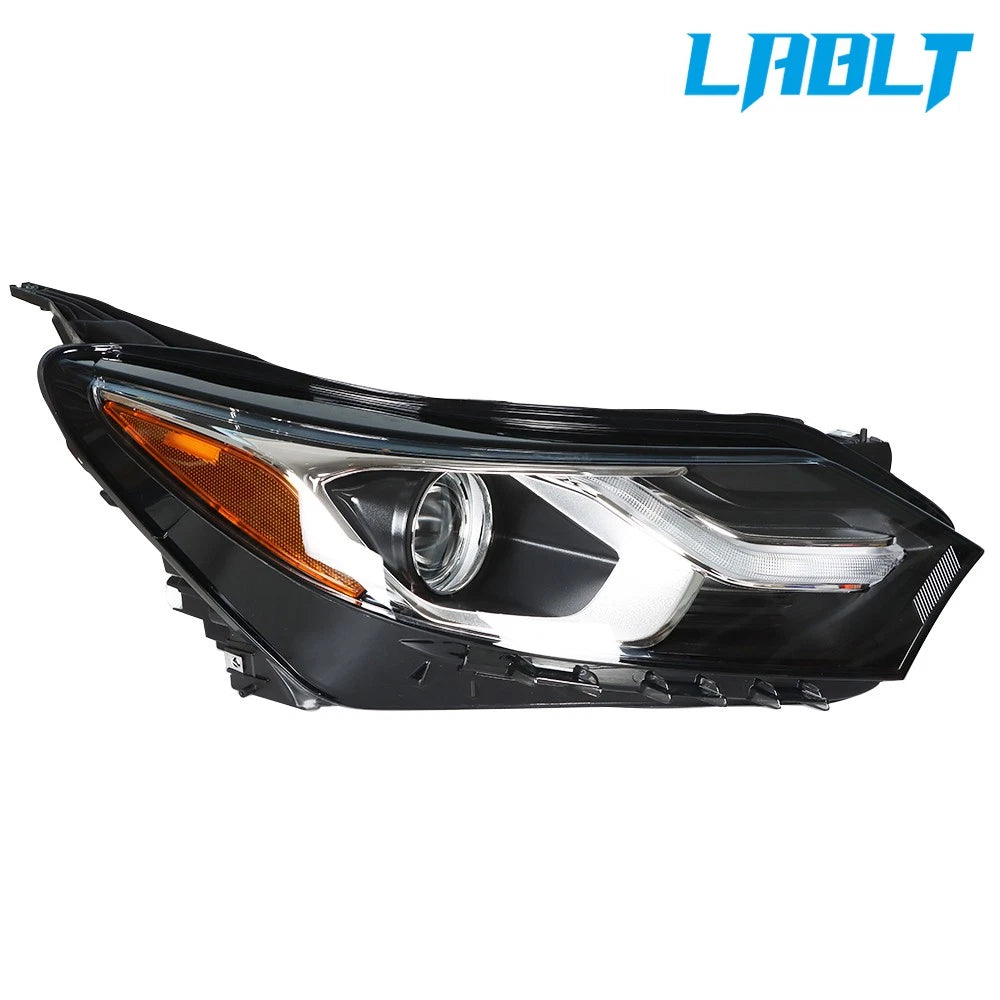 LABLT RH Side Black Halogen LED DRL Headlight for Chevrolet Equinox (2018–2020)