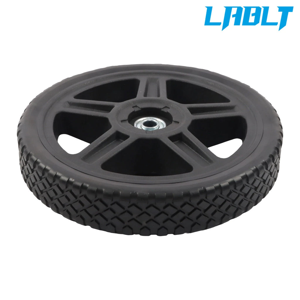 4X 10 Inch Solid Lawn Mower Wheels Kit for Cart Push Mower