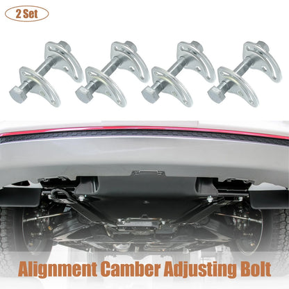 2X Front Control Arm Alignment Camber Bolt Kit for Chevy Silverado GMC