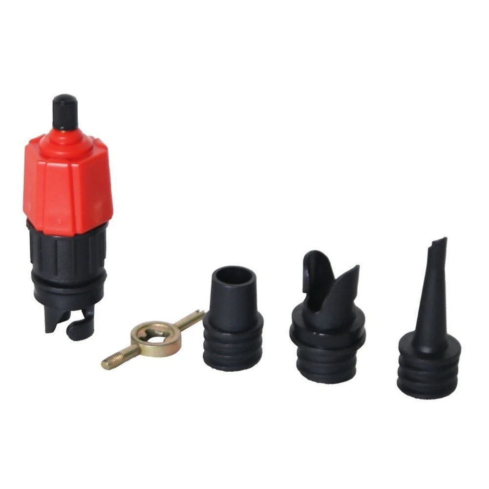 Air Valve Adapter for Car Tires (Alloy & Rubber Construction)