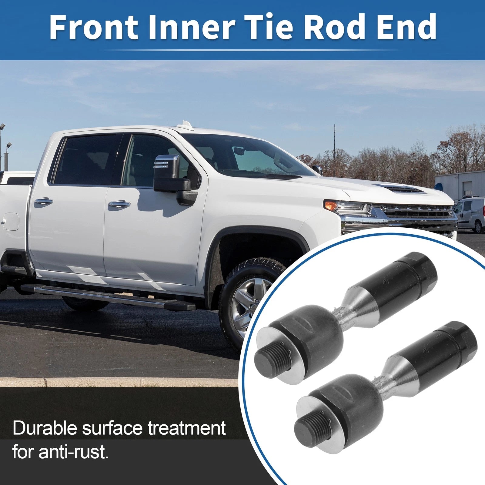 Inner Tie Rod End Links Front Pair for Isuzu Ascender (2003–2008)