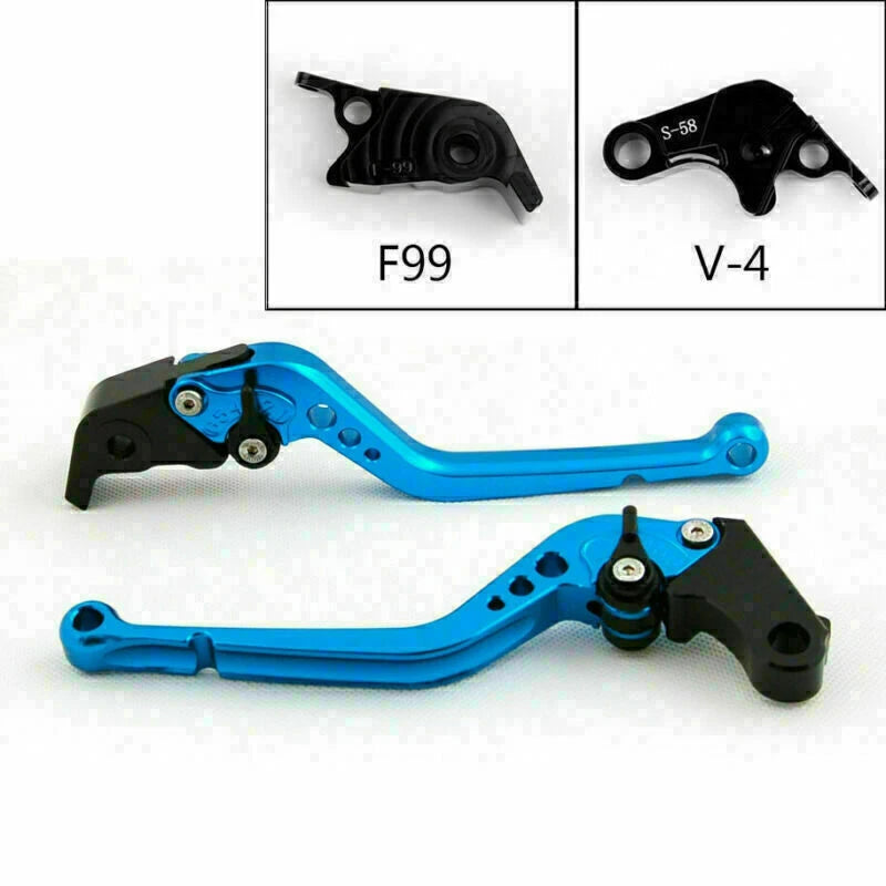 Long Brake Lever for Aprilia RSV4 Factory/R/RR, Tuono V4 (2010–2023) Blue T9