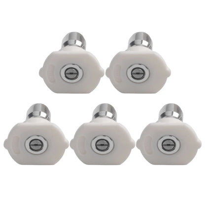 5X White Tip Spray Nozzles for Power Pressure Washer