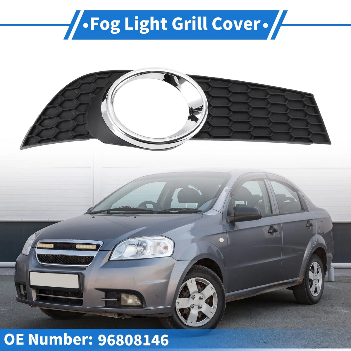 Fog Light Grill for Chevrolet Aveo (2009–2011) No. 96808146