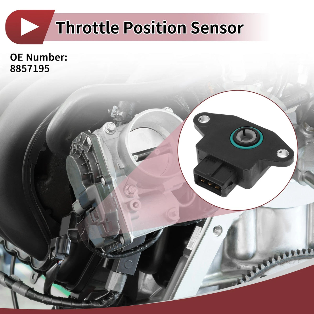 Throttle Position Sensor for Volvo C70 (1998–2004) No.8857195