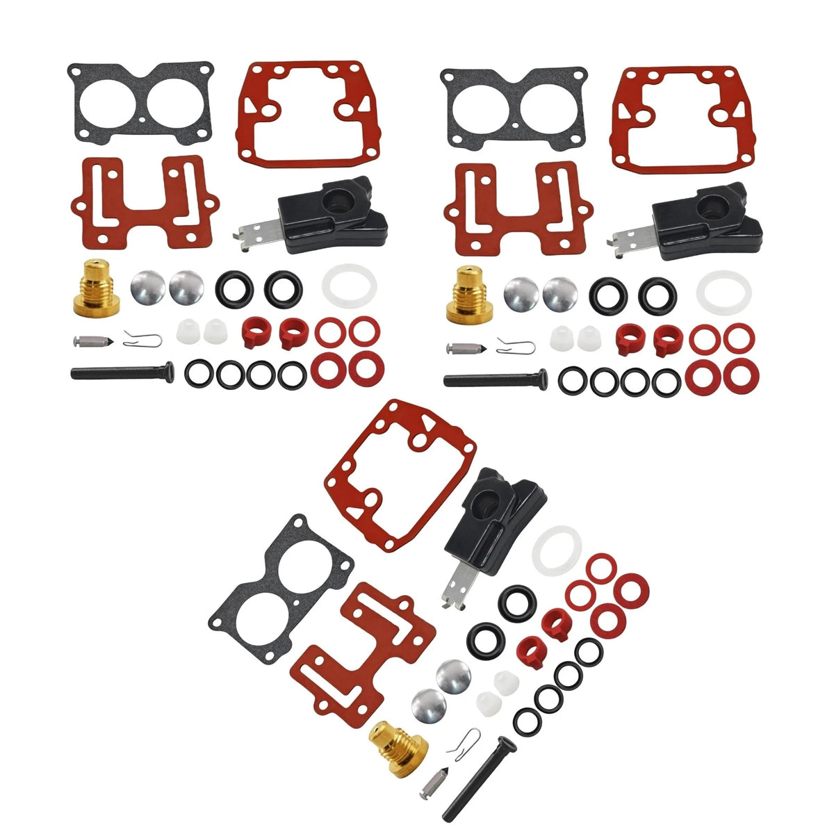 3Pcs Carb Rebuild Kit for Johnson Evinrude V4 (1985–1995) 435443