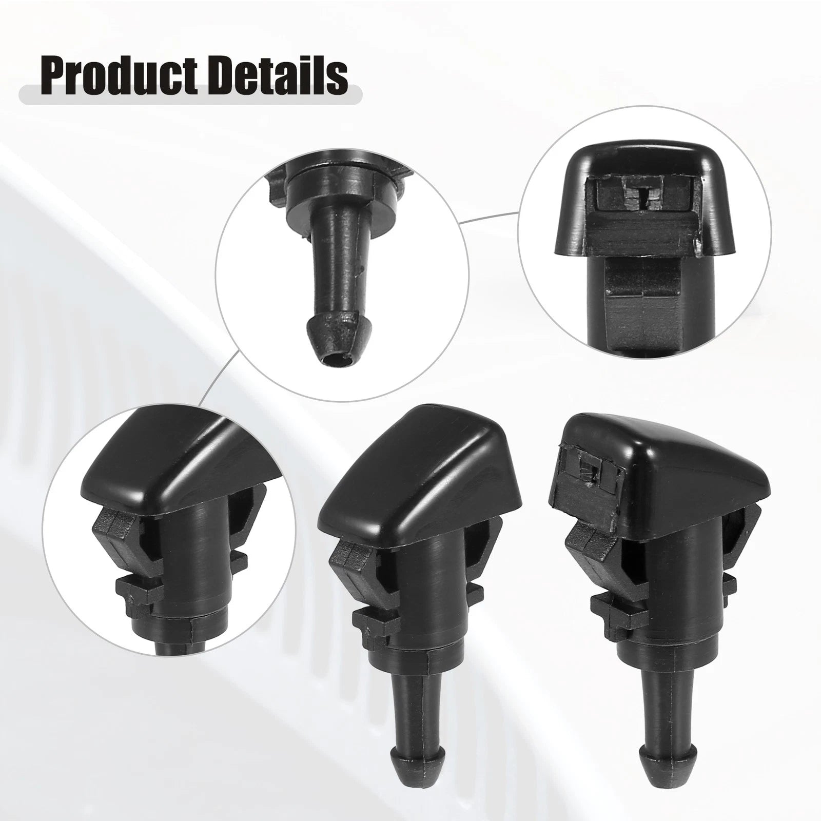 Windshield Washer Nozzle Kit Front with 1M Hose for RAM (2009–2018)