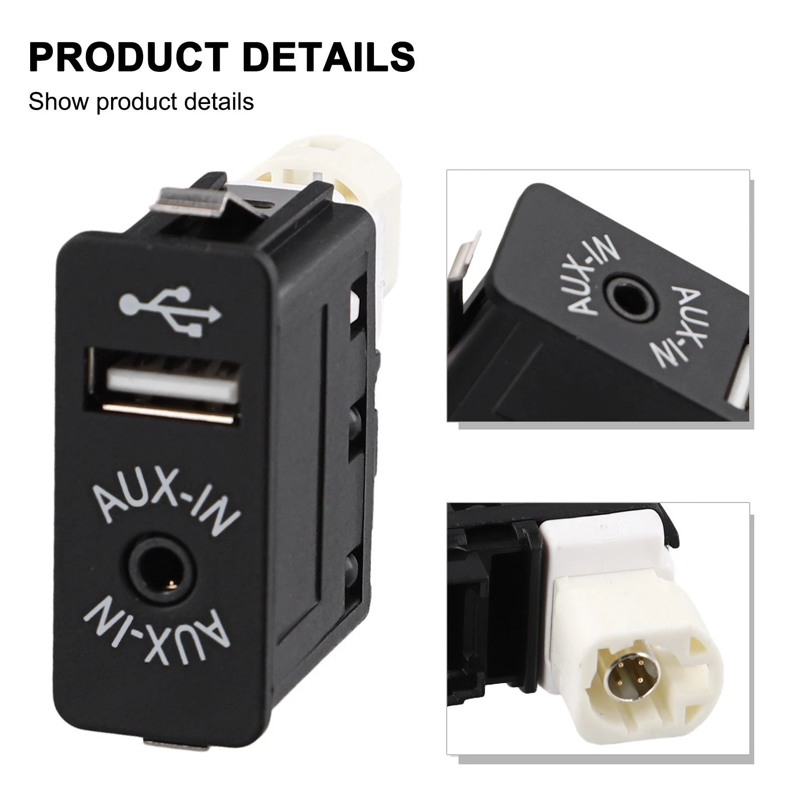 USB AUX Input Socket for Car Interior Upgrade (2010–2023)