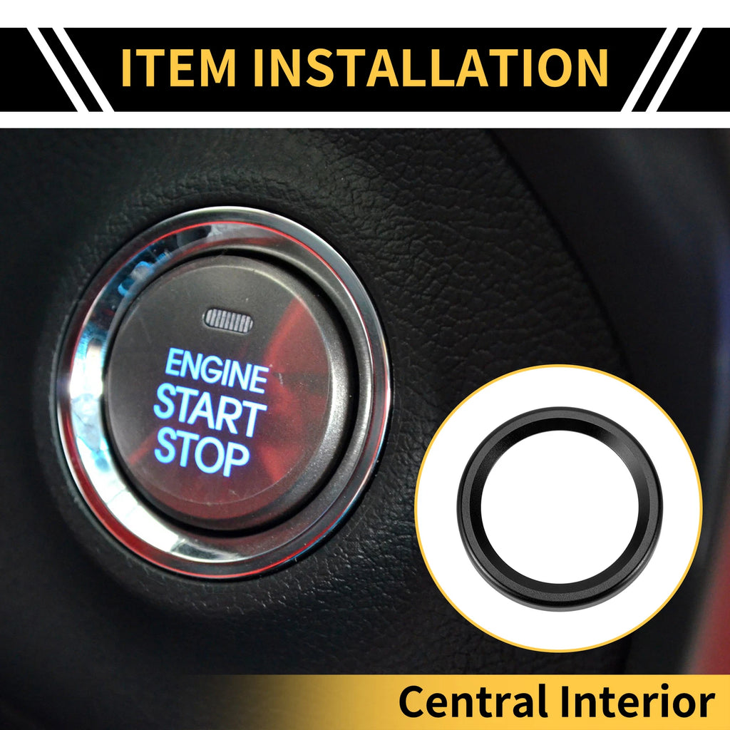 Engine Start Stop Button Switch Knob Cover Ring for Ford Maverick (2022)