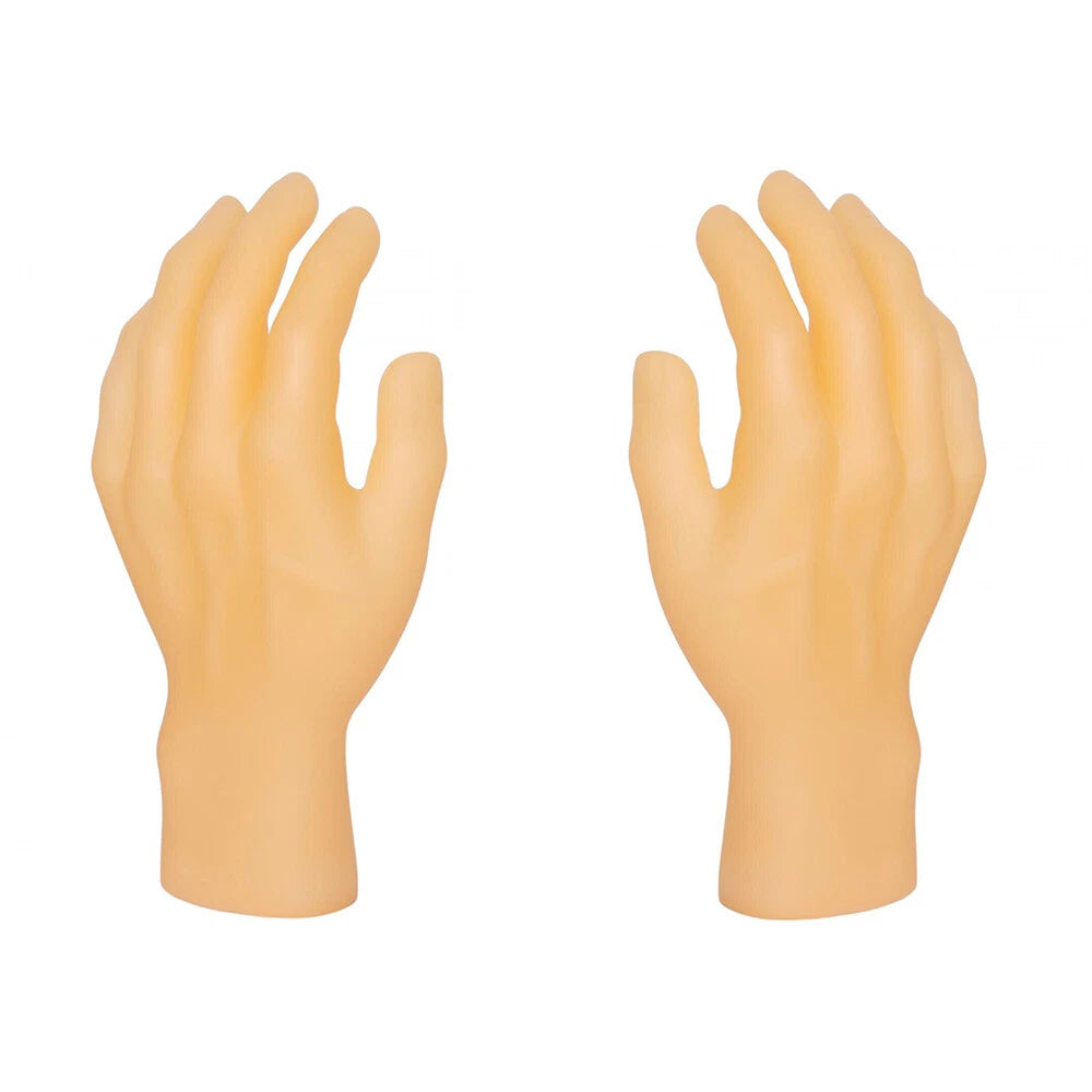 2x Spooky Halloween Decoration Realistic Hands Fake Human Hands Left Right Hand