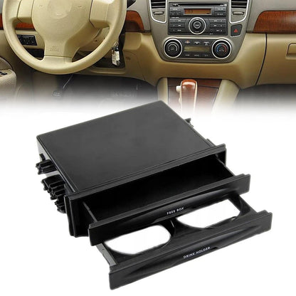 Car Dash Storage Box with Bottle Holder for Most Cars (Universal Fit)