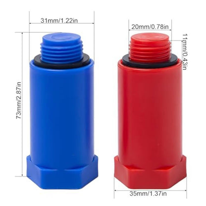 20 Count 1/2 Inch Water Pipe Adapter for Sealing Pipes During Renovations