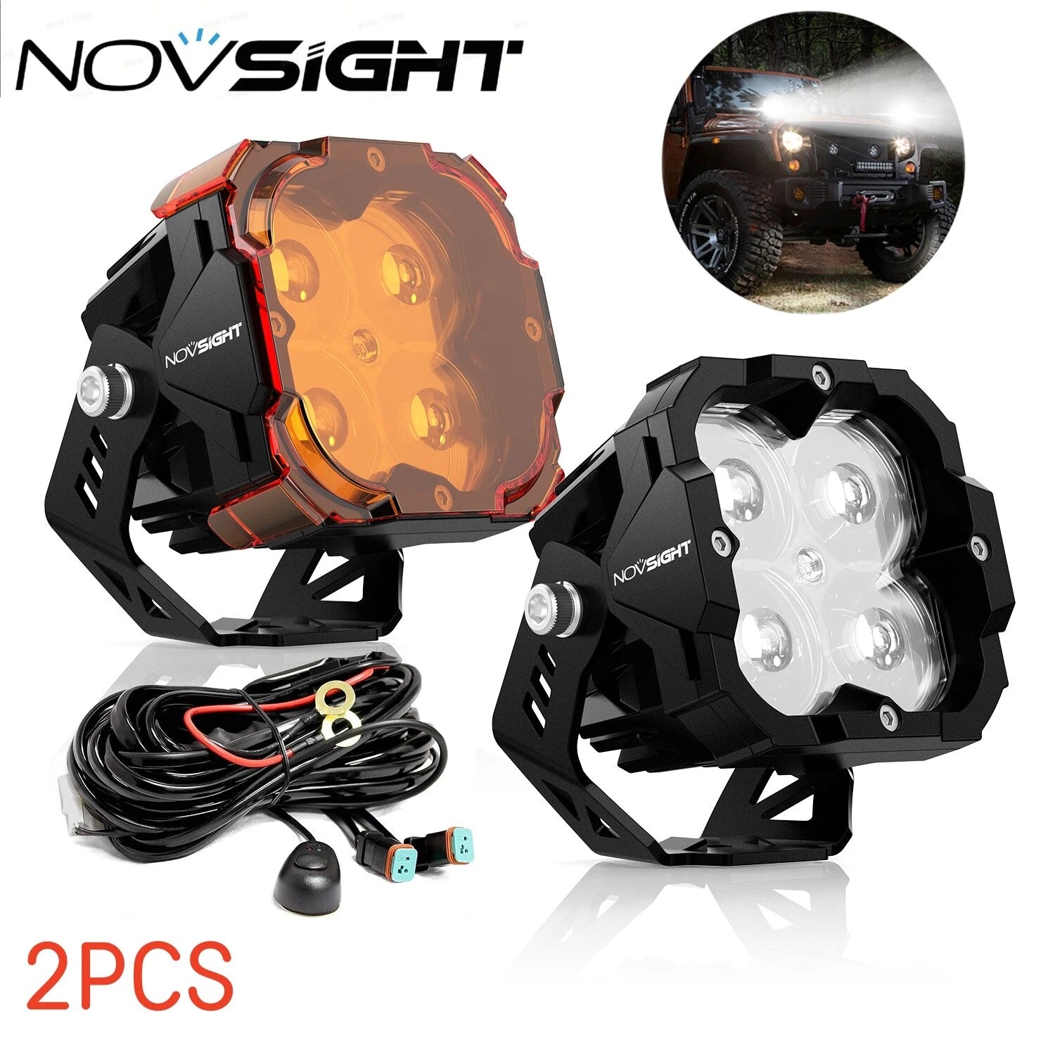 2X Off Road LED Light Pod for Universal Vehicles (3")