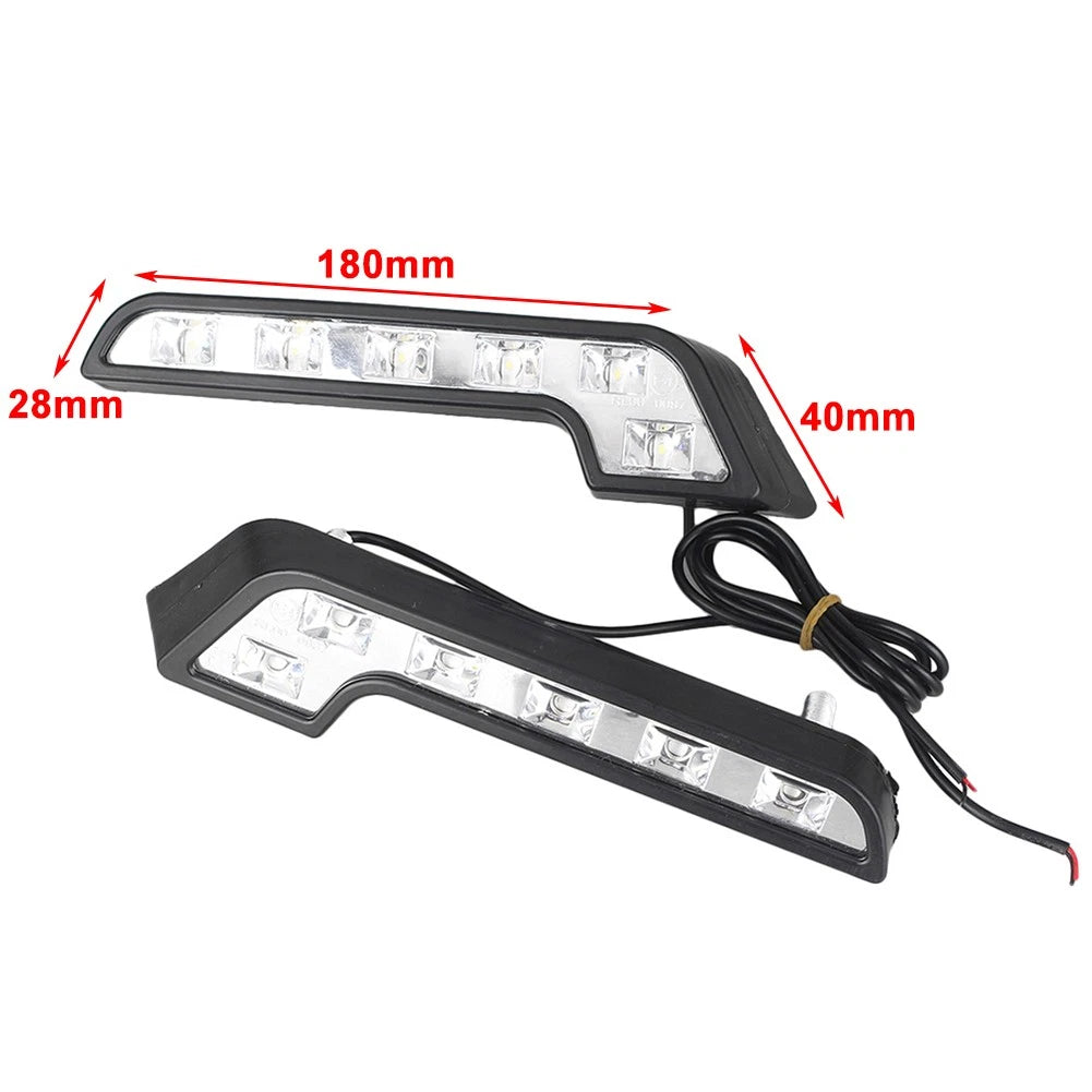 2X 6-LED Daytime Running Lights for Universal Fit (2010–2023)
