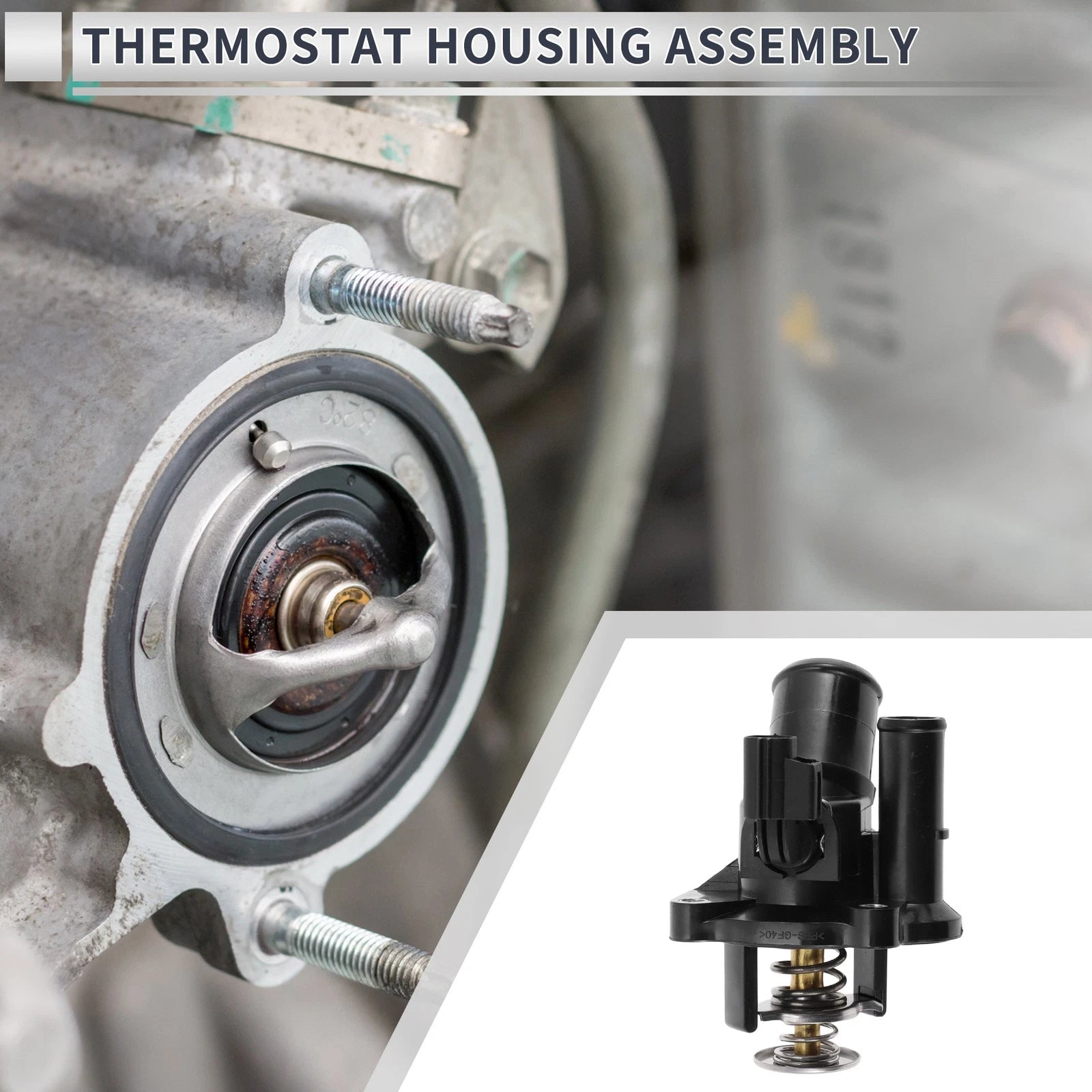 Engine Coolant Thermostat Housing Assembly for Ford Focus (2005–2011)