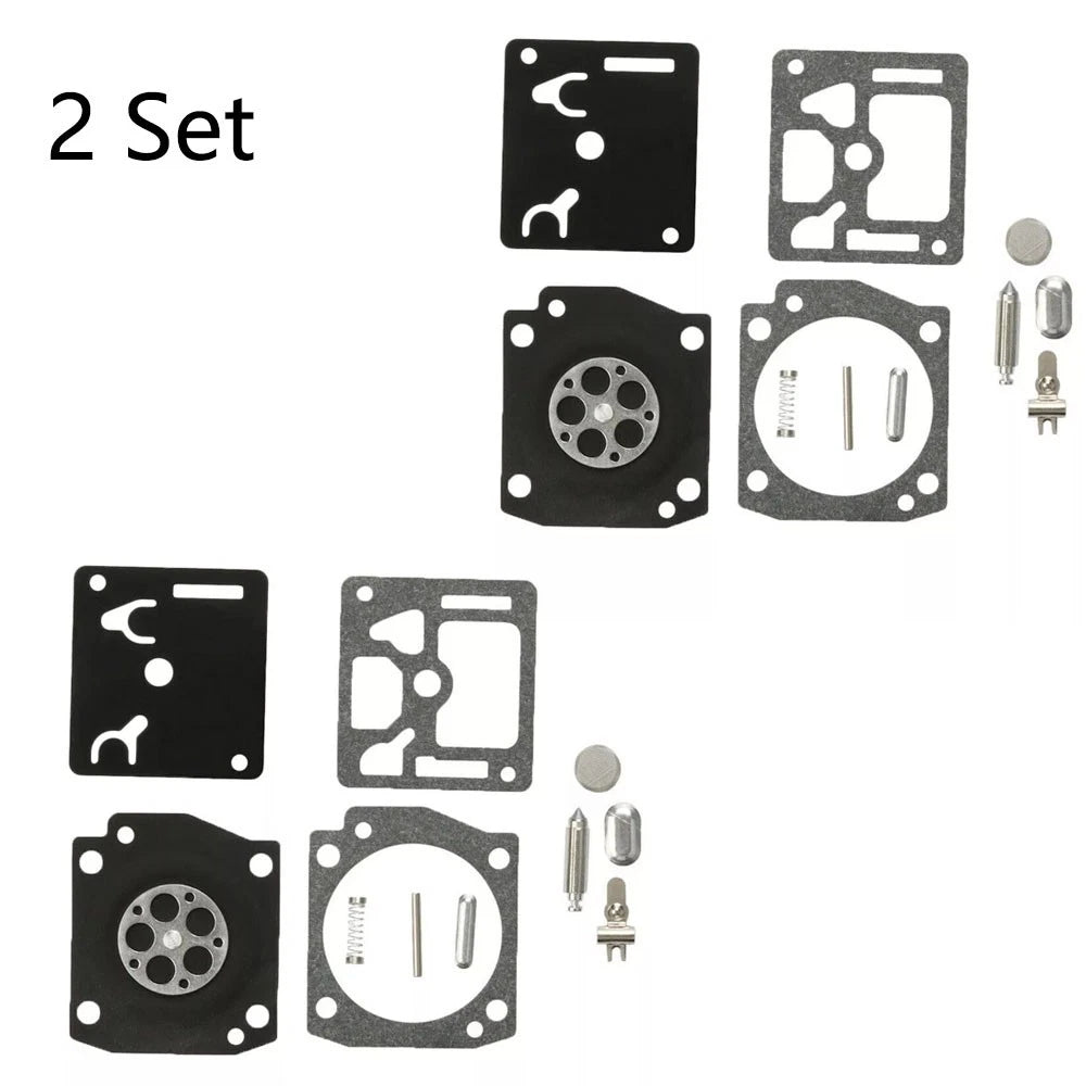 Set of 2 Carburetor Overhaul Rebuild Kit for Husqvarna 346XP 350 353 (RB-122)