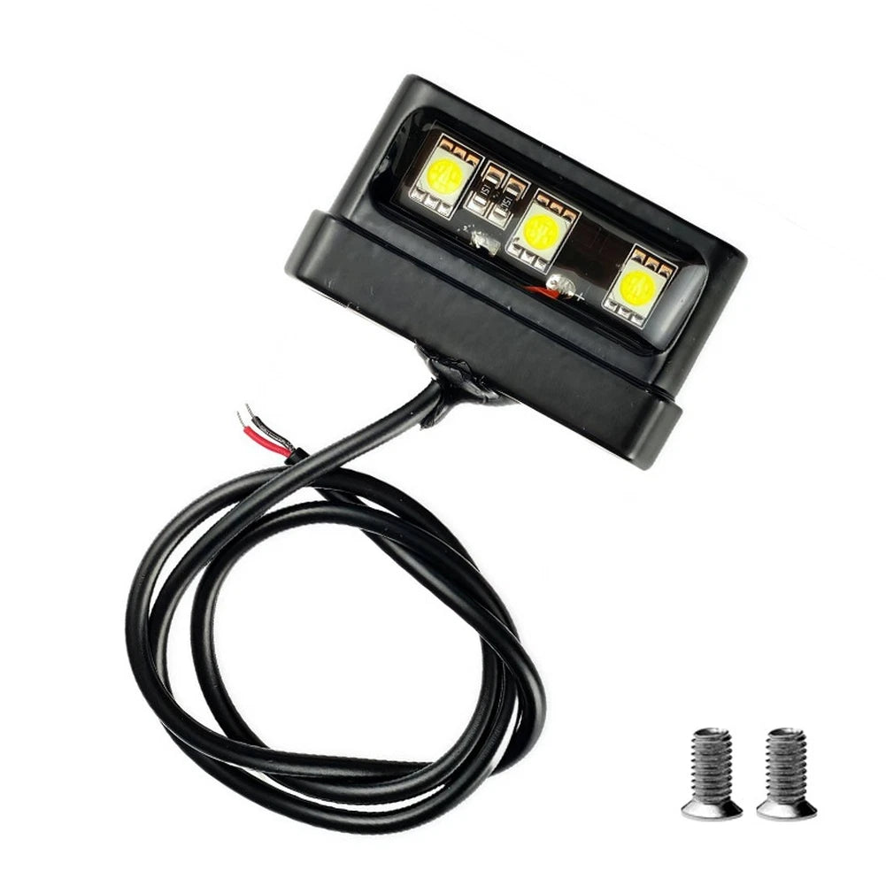 Rear License Plate Light for Motorcycle (Universal Fit)