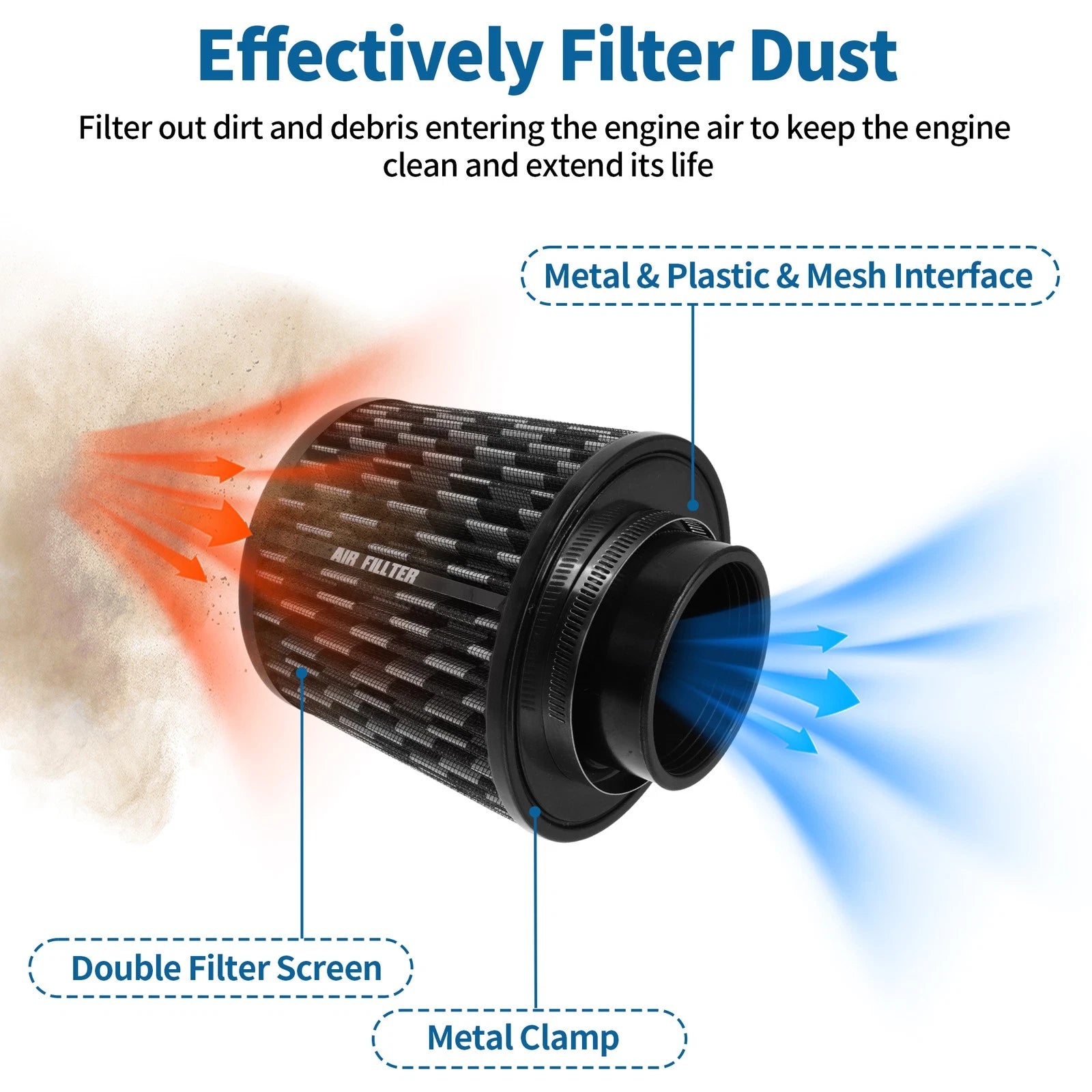 Air Filter for Dirt Bike (76 mm)