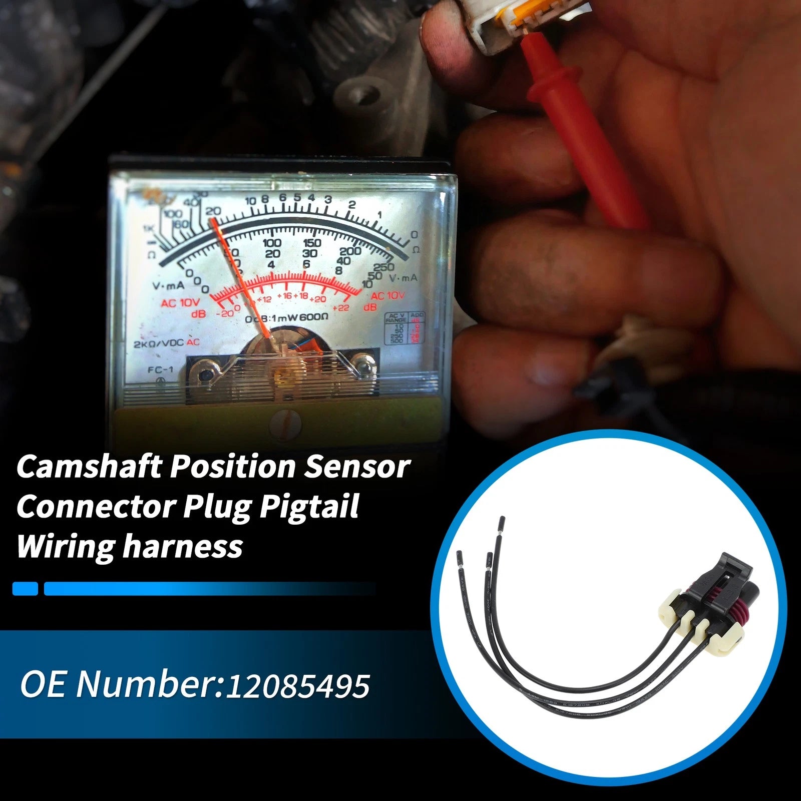 Camshaft Position Sensor Connector Plug Pigtail for Chevrolet Cruze (2011–2016)