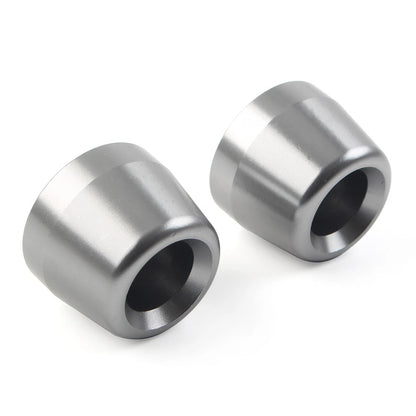 2X Handlebar Grips Bar End Slider Cap for Yamaha YZF-R1 (2015–2023) Titanium