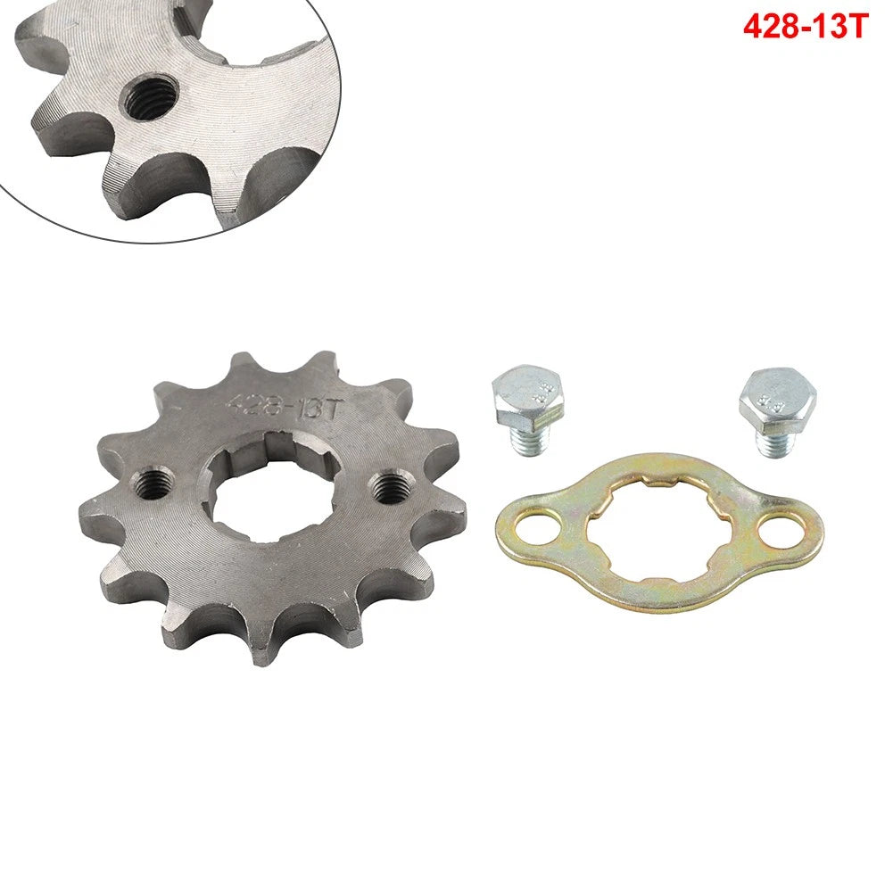 428 Chain 20mm 13T Front Sprocket For 125cc ATV Pit Dirt Quad Bike