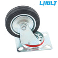 12PCS 3" Swivel Caster Wheels for (Rubber Base, No Brake)