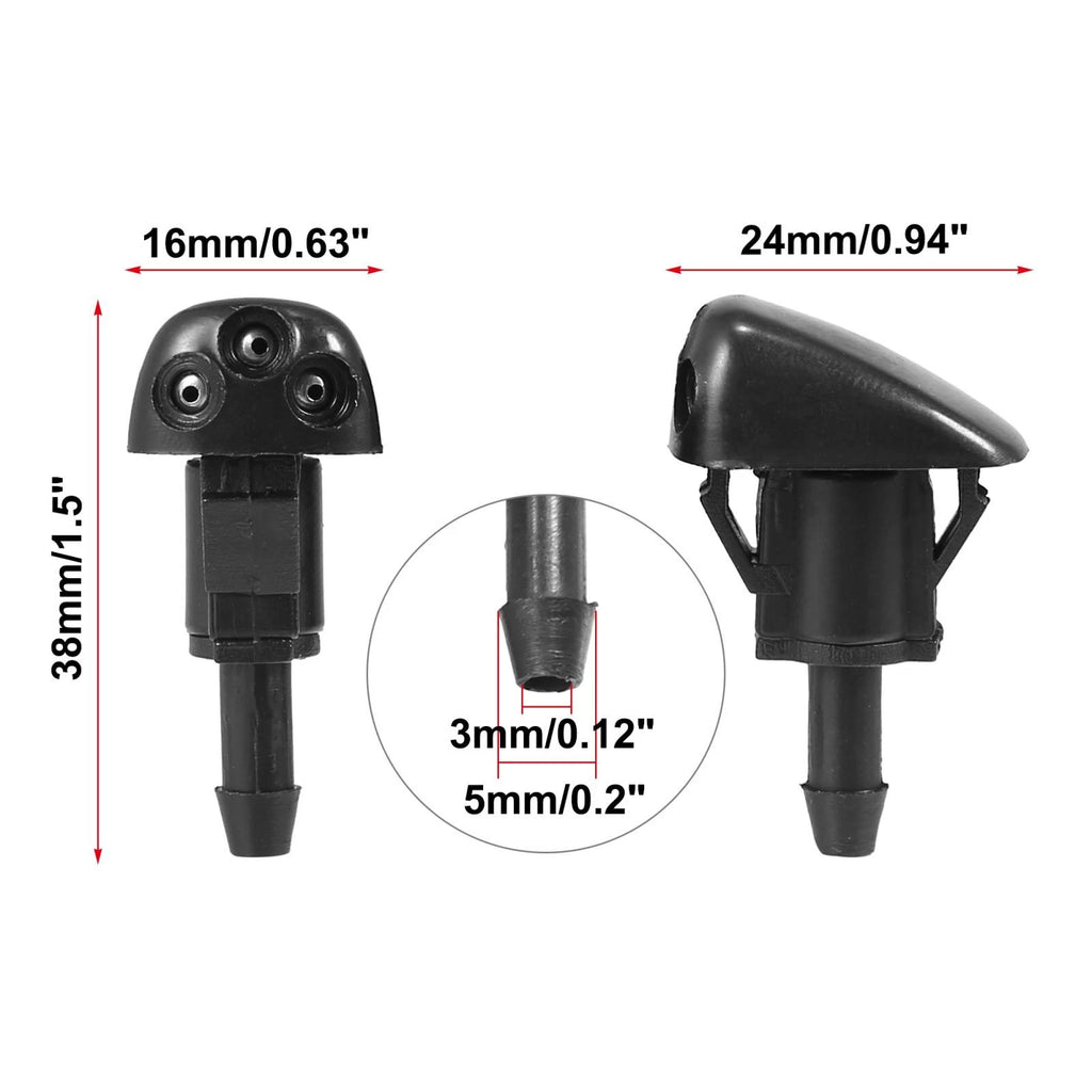 Windshield Washer Nozzles Front Set for Hyundai Tiburon Elantra (2003–2011)