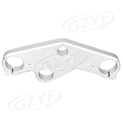 Silver Front Upper Clamp Triple Tree Lowering for Yamaha R3/R25 (2014–2016)