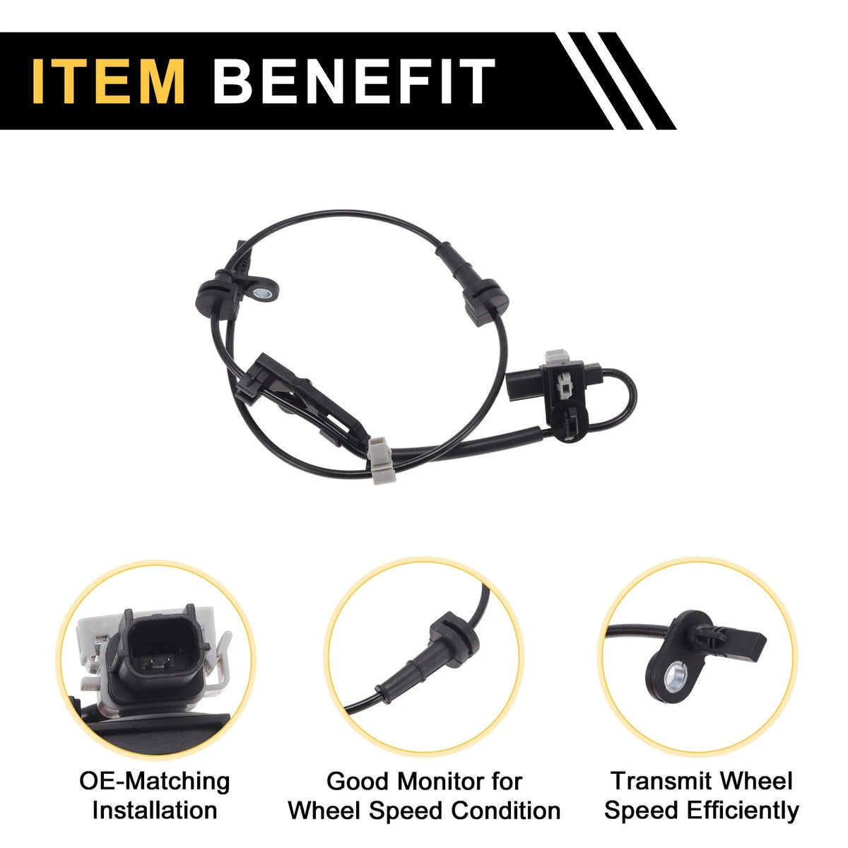 ABS Wheel Speed Sensor No. 57450TVAA01 for Honda Accord (2013–2017) Right Front