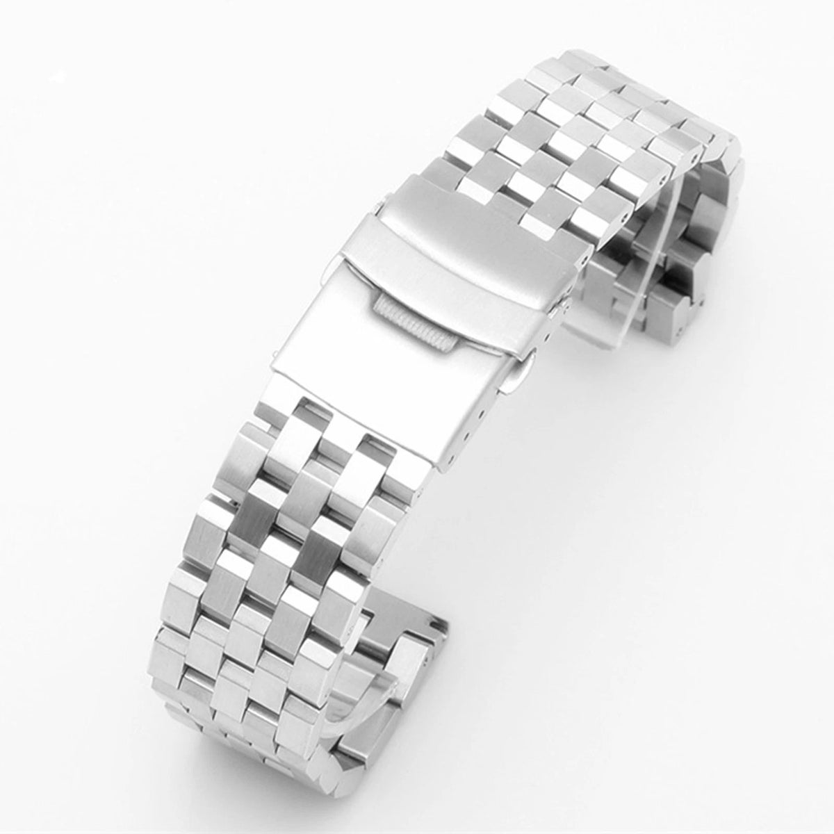 20mm Silver Watch Band Strap Bracelet Replacement for Various Watches