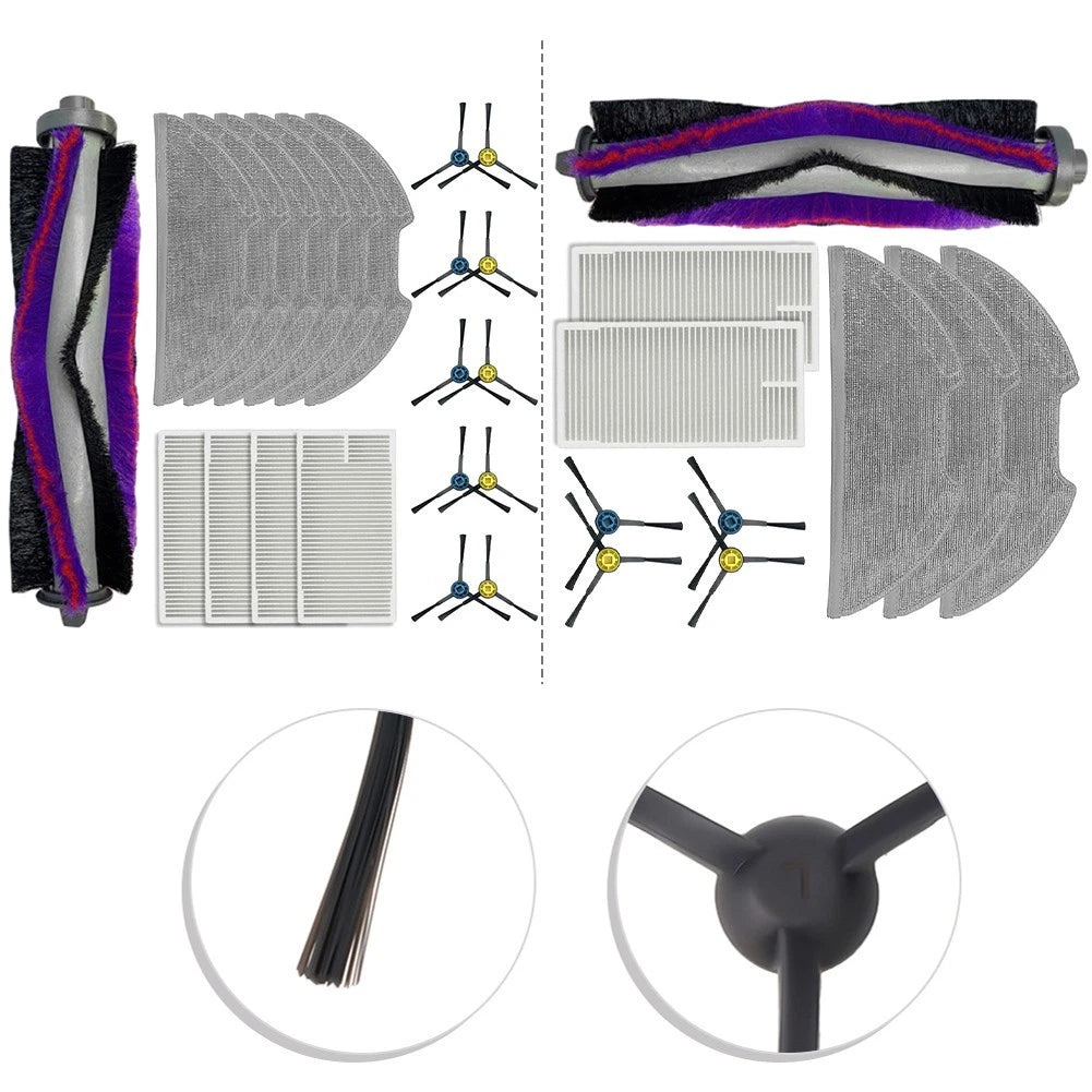 Set of 4 Side Brush Filter Mop Cloth for Eureka NERE10s E10S