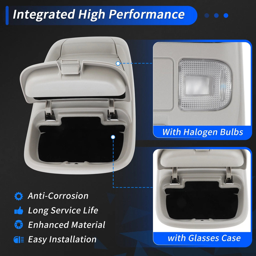 Dome Light Overhead Console Assembly for Dodge Ram 1500 2500 (1998–2001) Beige