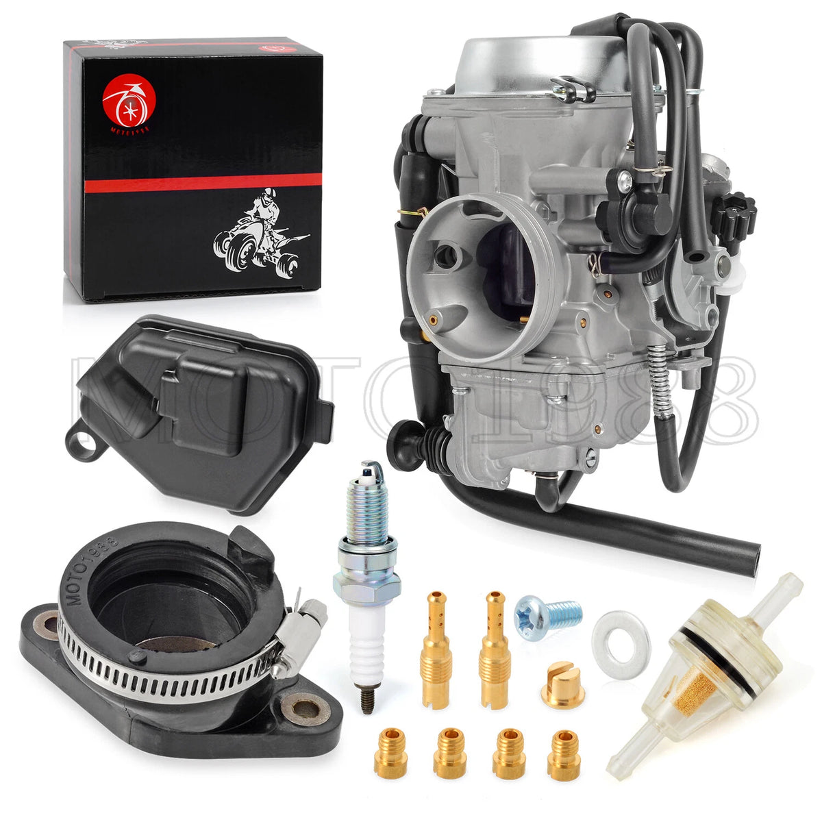 Carburetor & Intake Manifold Boot for Honda Rancher 400 TRX400 (2004–2007)