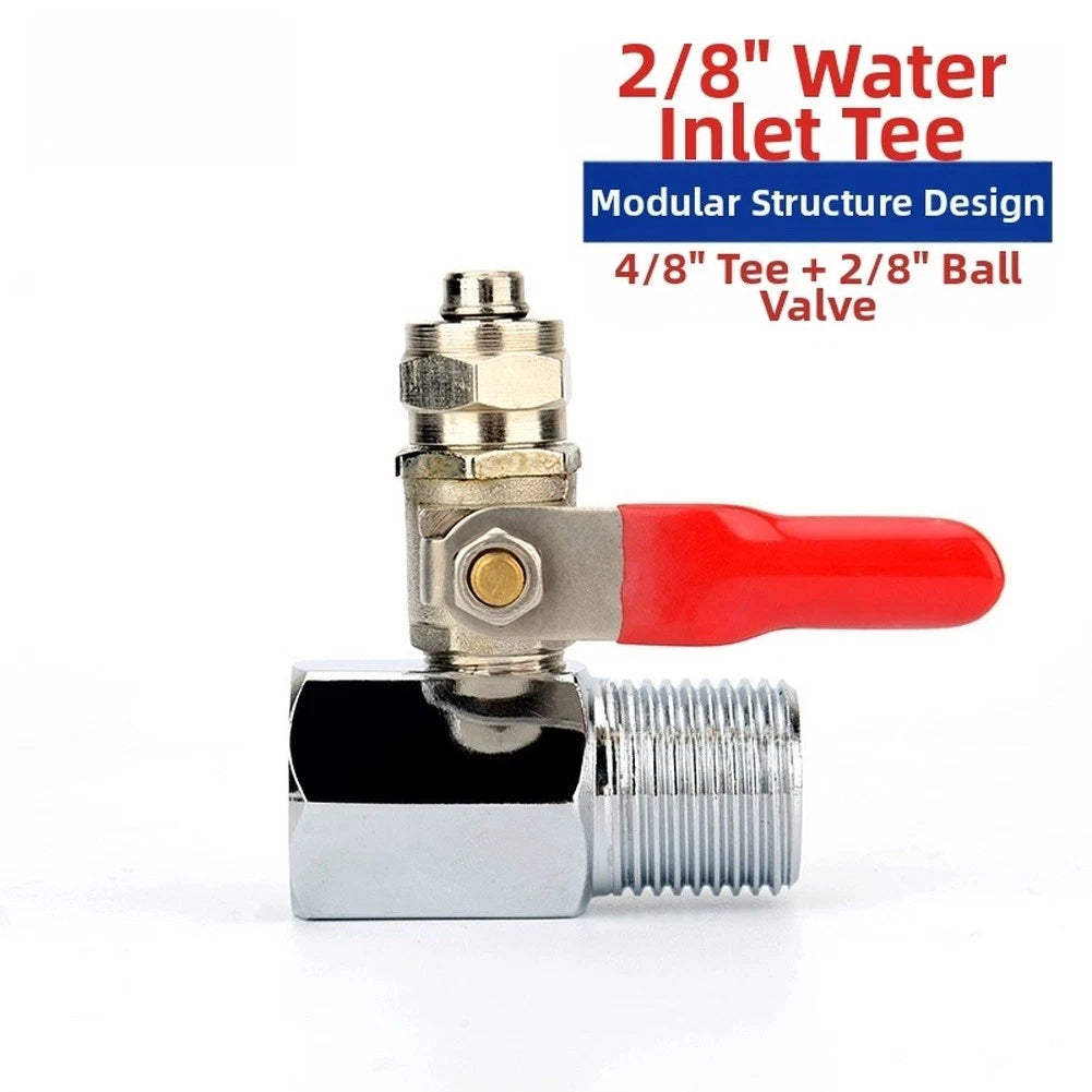 Three Way Fitting with Ball Valve for 3/4 Inch