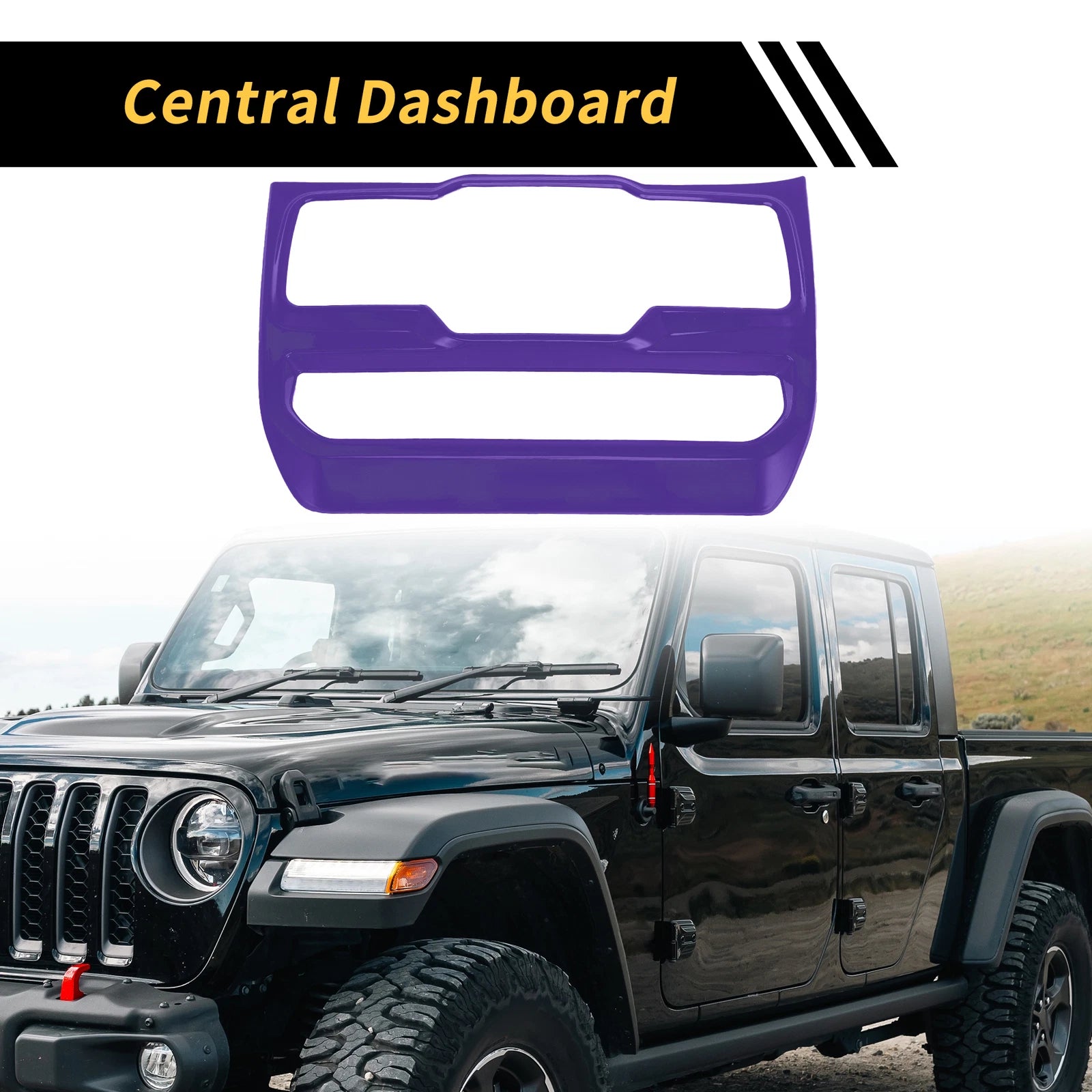 Dashboard Center Window Control Panel Cover for Jeep Wrangler (2007–2018)