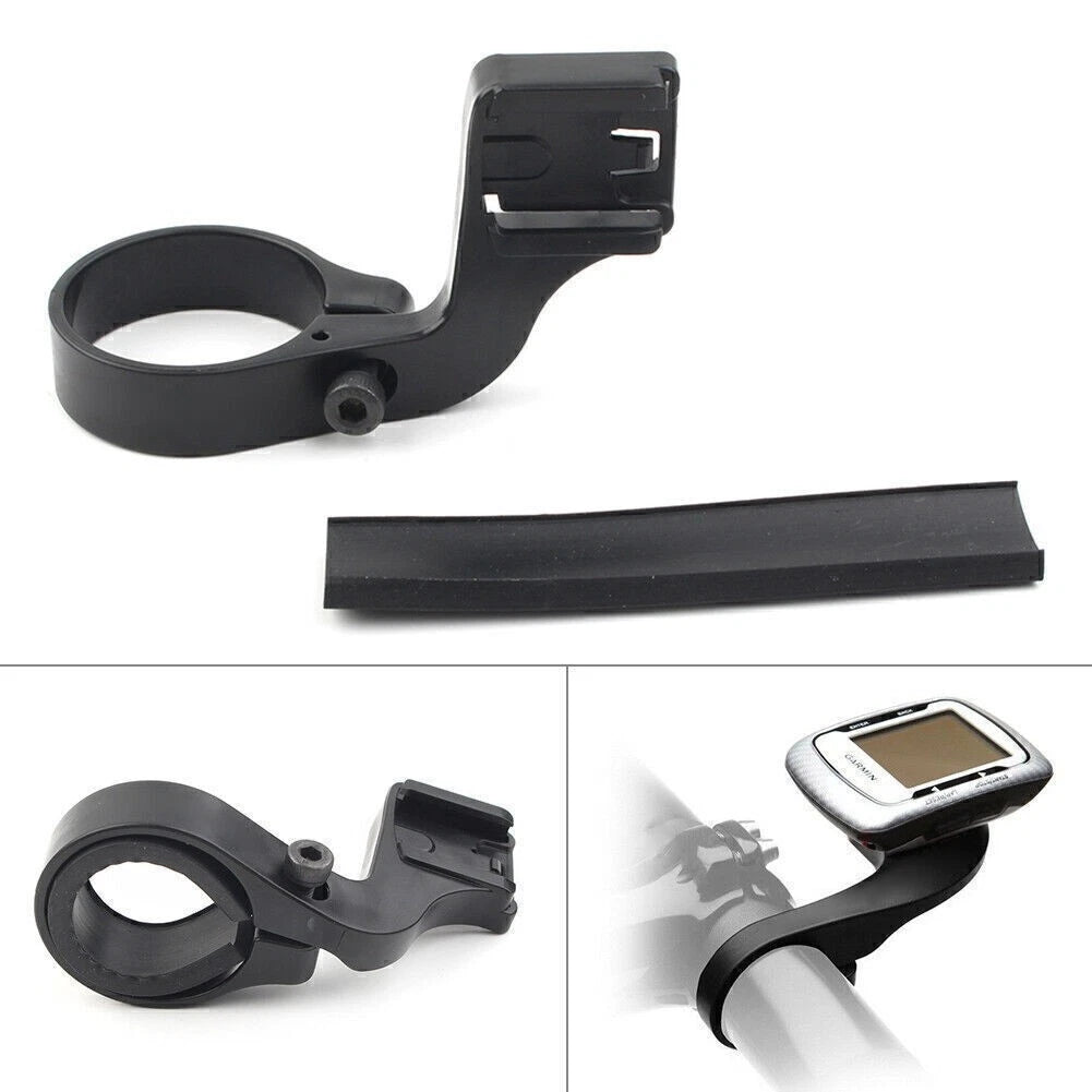 Bike Handlebar Computer Mount Holder for CATEYE (Alloy, Black)