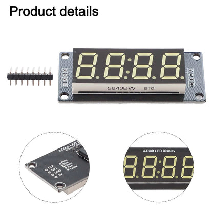 TM1637 RGB 4-Bit Digital LED Clock Tube Display for Arduino