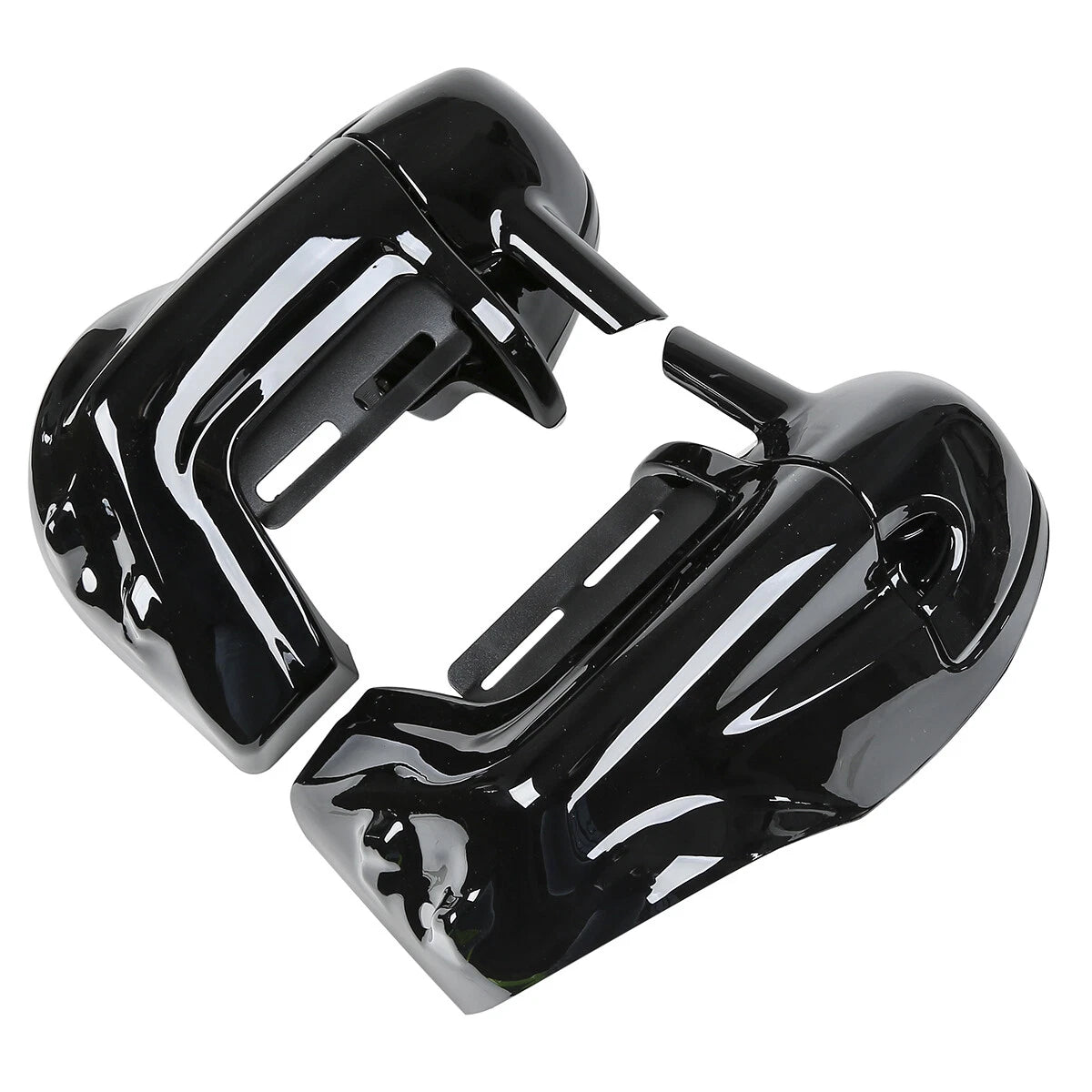 Black Lower Vented Fairing Speaker Grills for Harley Touring (1983–2013)