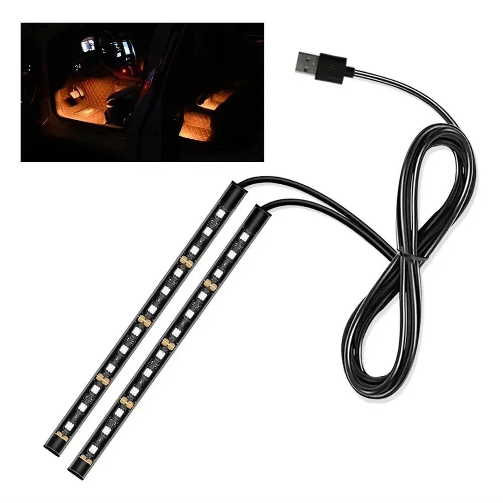 24 LED Car Foot Light Strip for Interior Lighting (Universal)