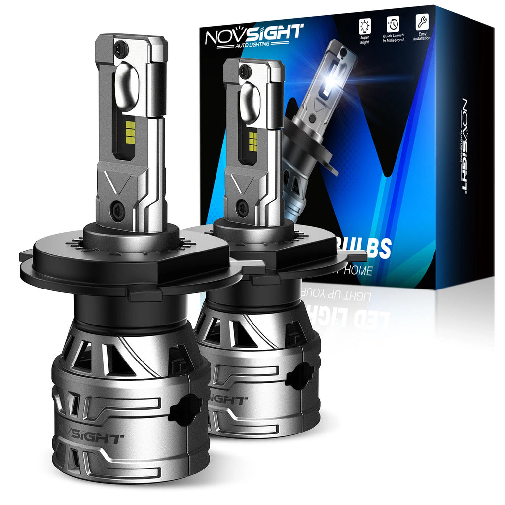 2X H4 LED Headlight Bulbs for 30000LM 6500K