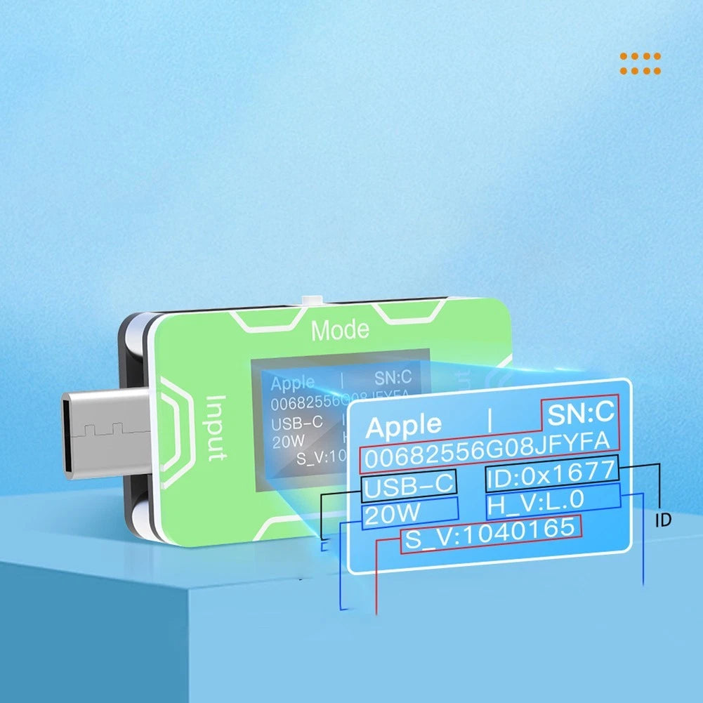 Charger Tester for OLED Fast Voltage Current Power Measurement