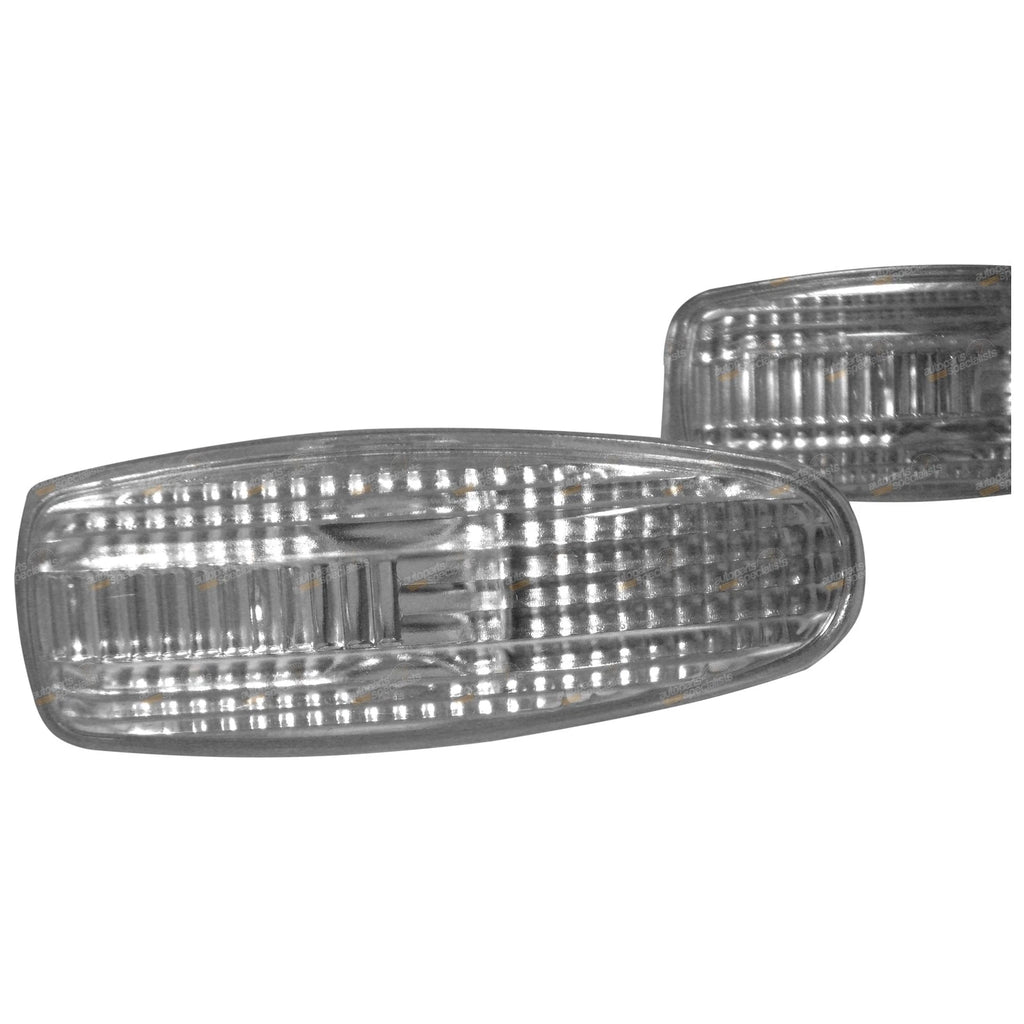 Set of 2 Clear Guard Side Indicator Blinker Lamps for