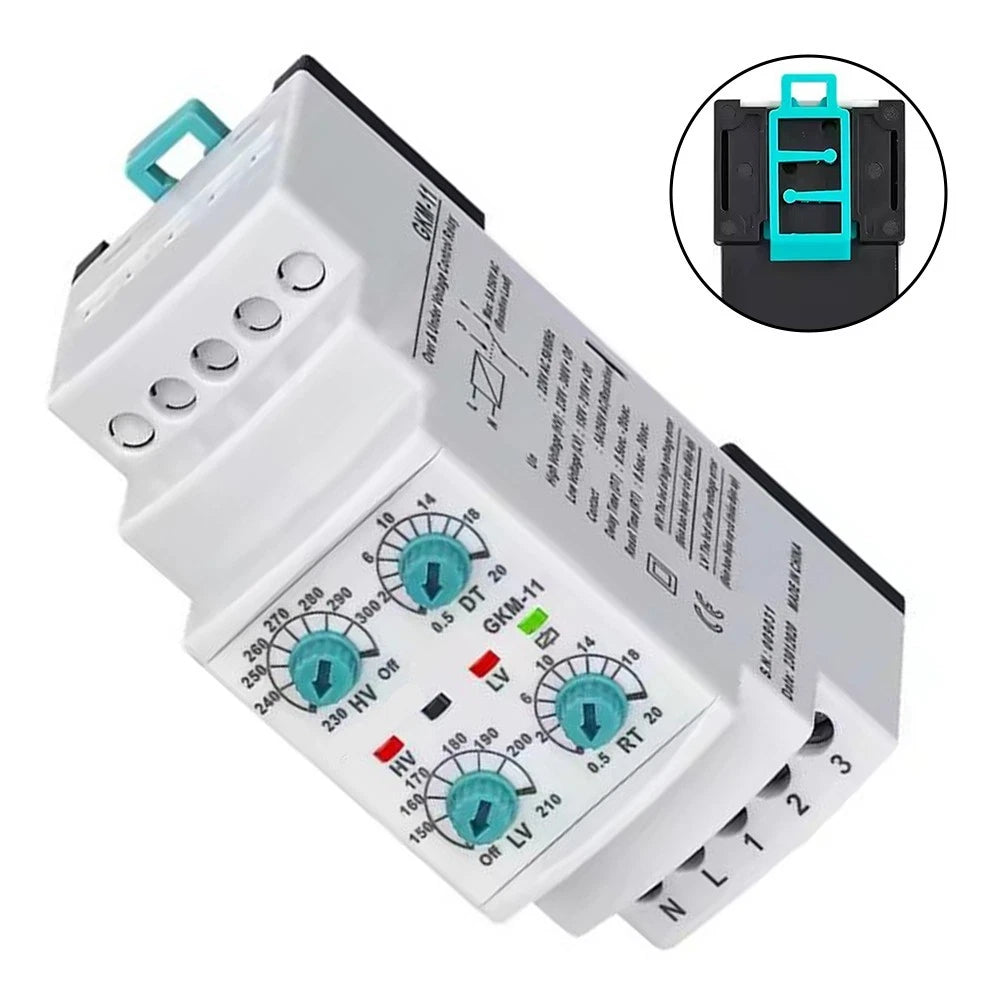 GKM11 Three Phase Relay for Adjustable Threshold & Time Delay (220VAC)