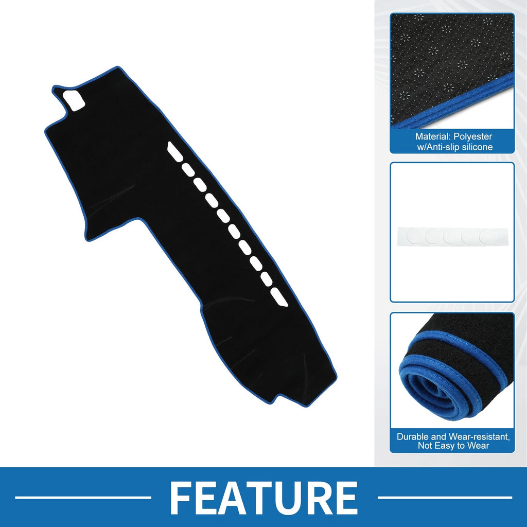Dashboard Dash Cover Mat Replacement for Toyota Land Cruiser Prado J120 2003–2009