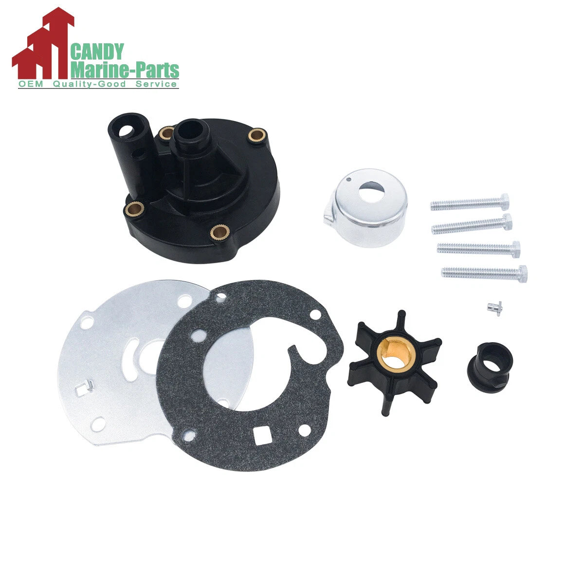 Water Pump Impeller Kit for Evinrude Johnson 6HP (1965–1979) Replaces 763758
