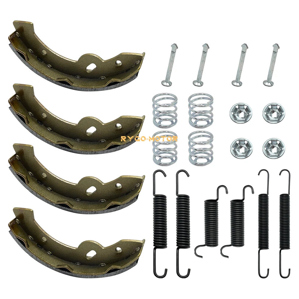 Brake Shoes Kit w/Springs & Pins for E-Z-GO Yamaha Golf Cart (1993-UP)