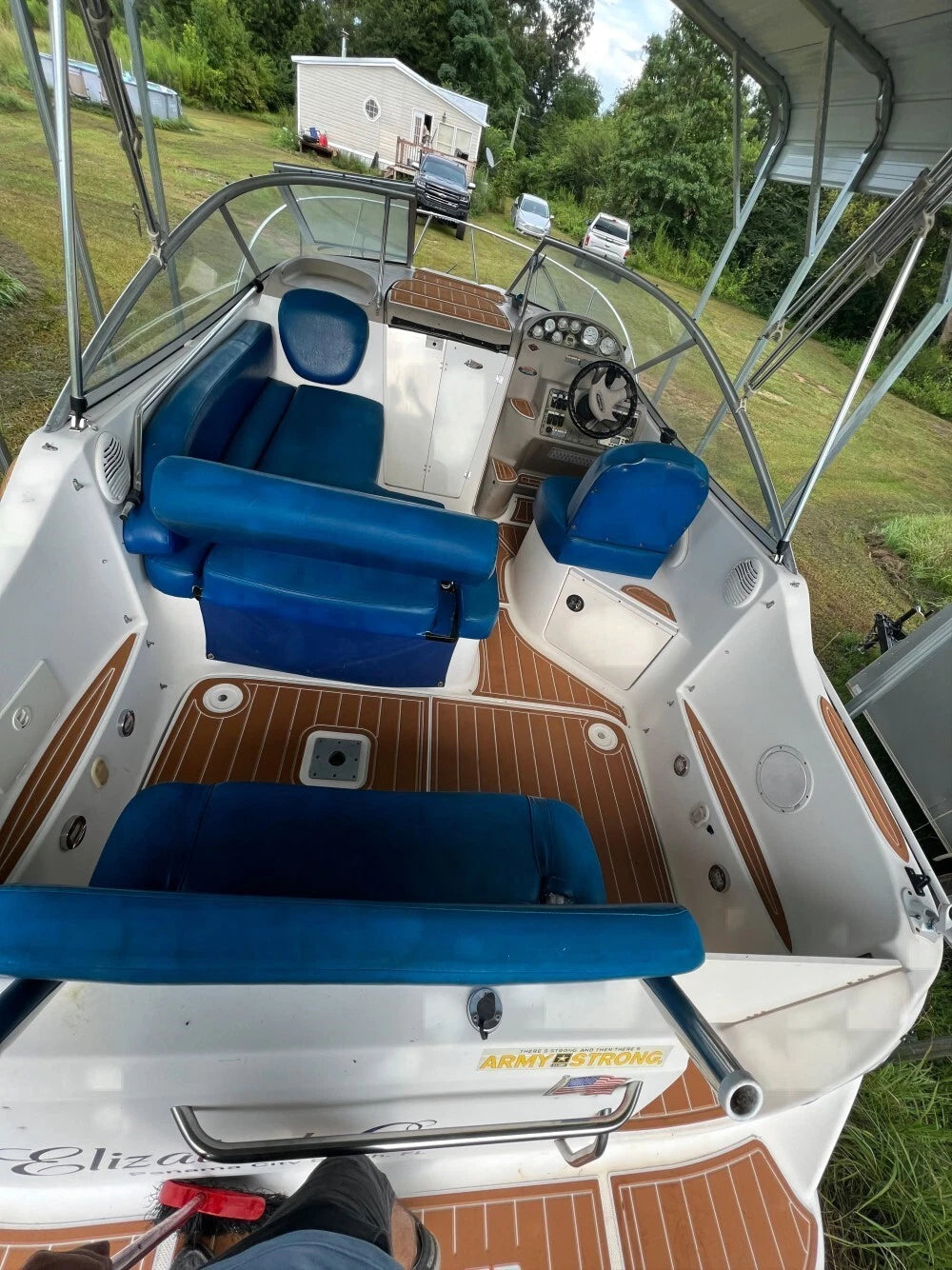 EVA Foam Teak Deck Flooring Mat for Bayliner 245 SB (2003)